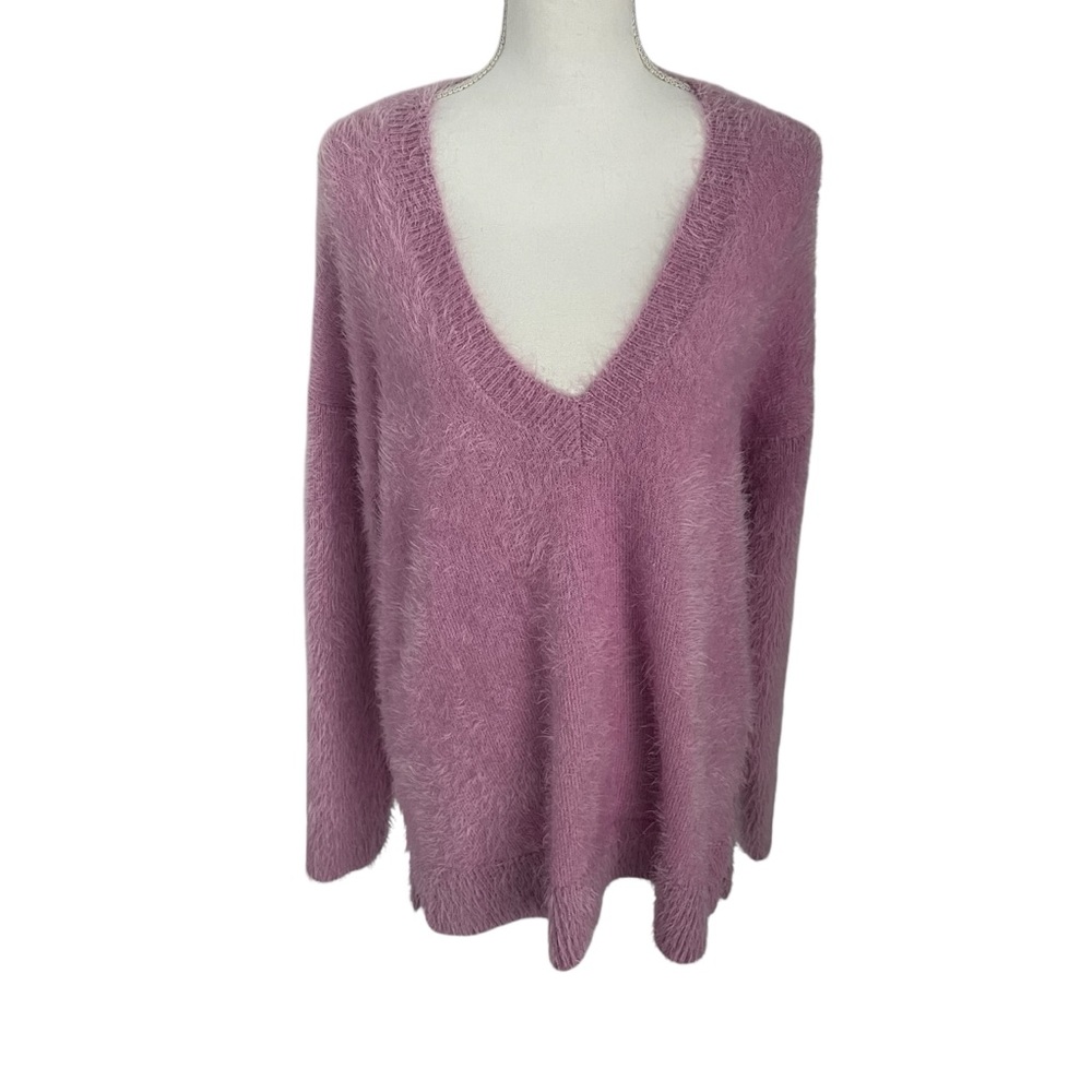 Show Me Your Mumu Cozy Forever Sweater Pretty Pink Oversized Extra-Small Fuzzy